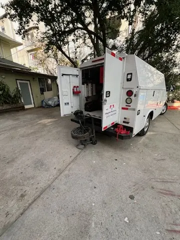 Magnet Plumbing service vehicle on-site for Faucet Repair in Greenway Court
