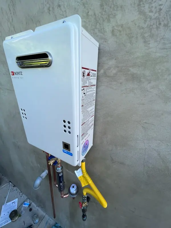 Tankless water heater installation for Greenway Court homes